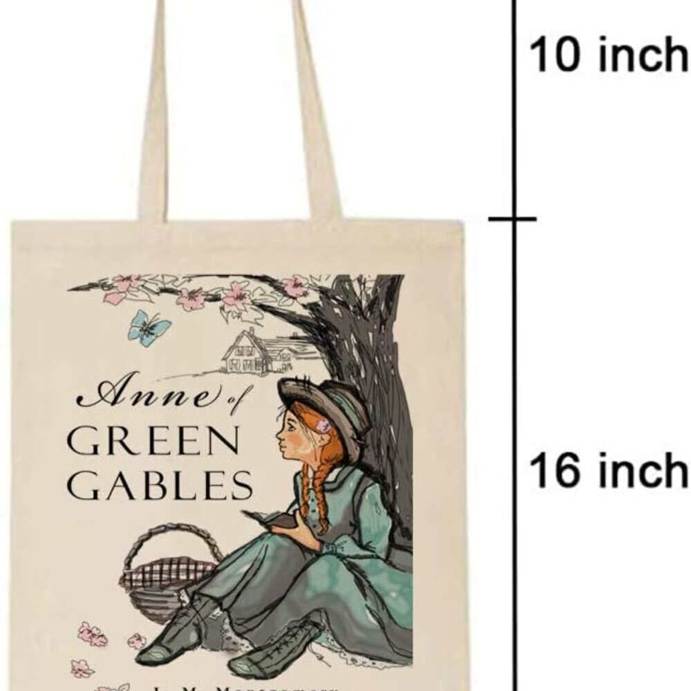 Literary Canvas Tote Bag Eco Friendly Book Design Unisex Market Bag View 3